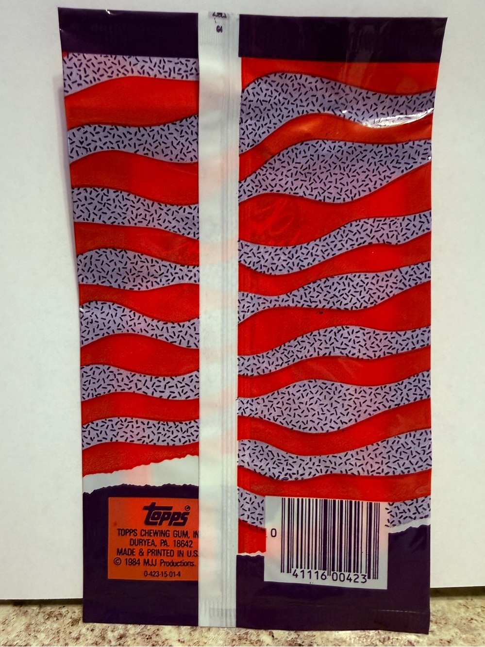 vintage 1984 Topps Michael Jackson Super Sticker unopened wax pack One Giant - Picture 3 of 4